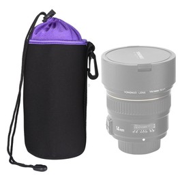 SLR Camera Lens Bag Micro Single Lens Bag Lens Inner Bile Bag Waterproof Protective Case Plus Velvet Thickening, Diameter: 10cm,