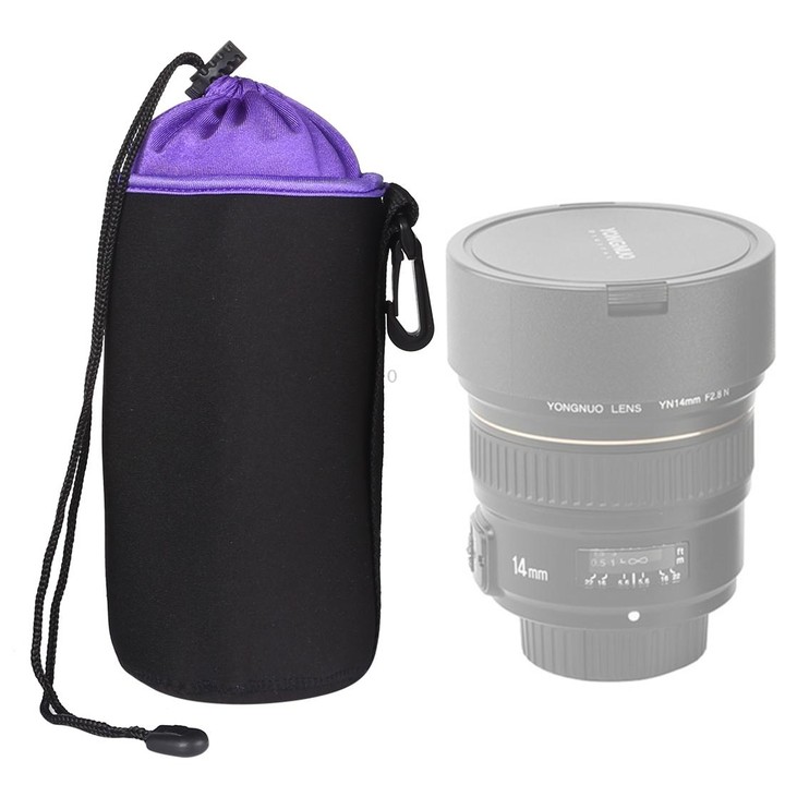 SLR Camera Lens Bag Micro Single Lens Bag Lens Inner Bile Bag Waterproof Protective Case Plus Velvet Thickening, Diameter: 10cm,
