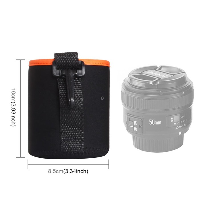 SLR Camera Lens Bag Micro Single Lens Bag Lens Inner Bile Bag Waterproof Protective Case Plus Velvet Thickening, Diameter: 8.5cm