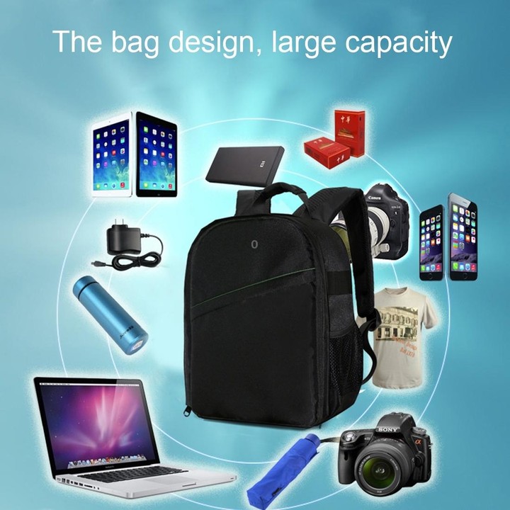 DL-B028 Portable Casual Style Waterproof Scratch-proof Outdoor Sports Backpack SLR Camera Bag Phone Bag for GoPro, SJCAM, Nikon,
