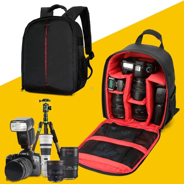 DL-B028 Portable Casual Style Waterproof Scratch-proof Outdoor Sports Backpack SLR Camera Bag Phone Bag for GoPro, SJCAM, Nikon,