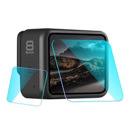 For GoPro HERO8 Black Lens + LCD Display Tempered Glass Film(Transparent)