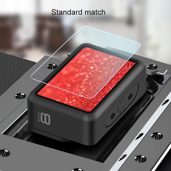 For GoPro HERO8 Black Lens + LCD Display Tempered Glass Film(Transparent)