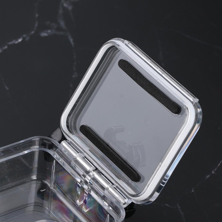For GoPro HERO8 Black 45m Waterproof Housing Protective Case with Buckle Basic Mount & Screw (Transparent)