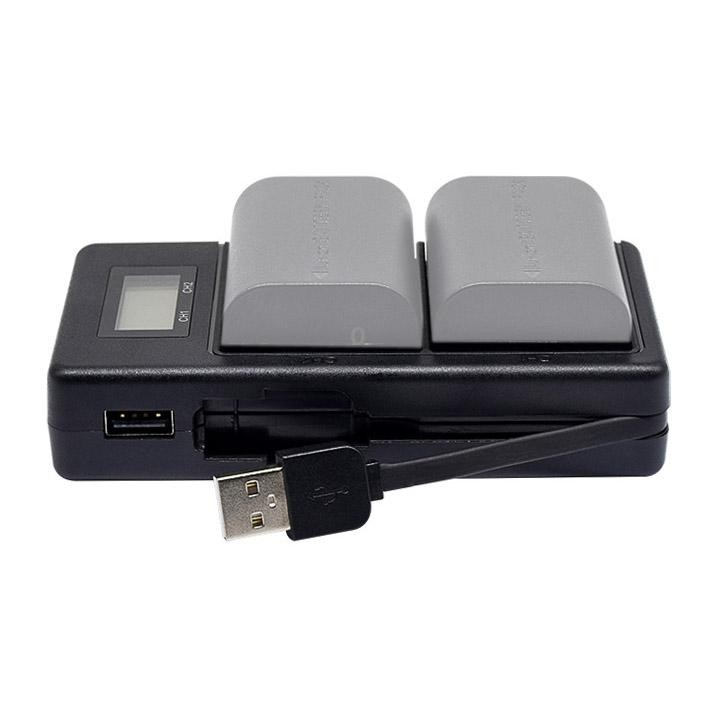 LP-E6 Digital Camera SLR Battery Digital LCD Charger for Canon Series