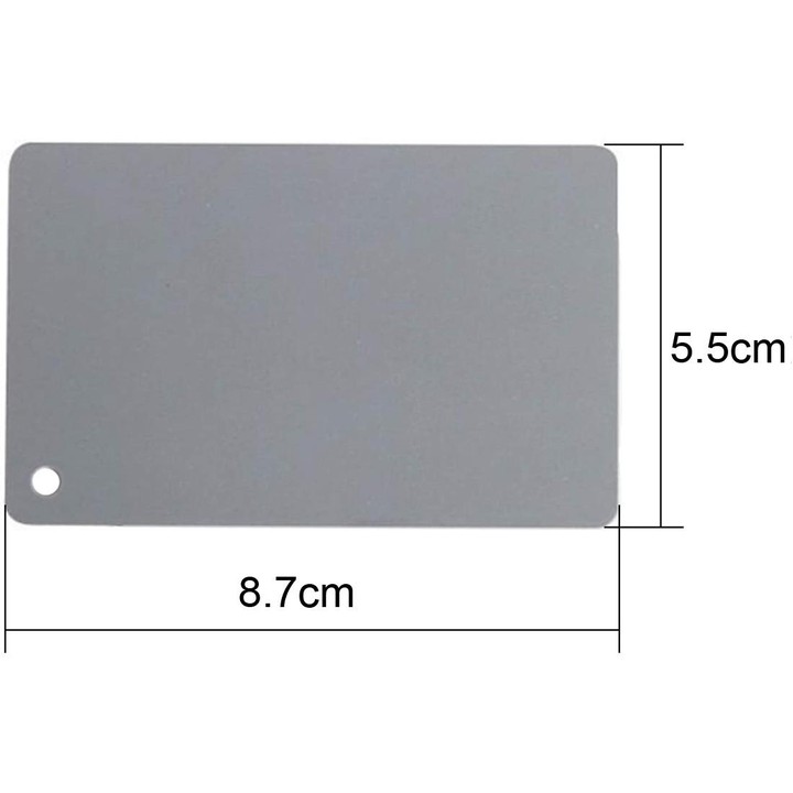 3 in 1 Black White Gray Balance Card / Digital Gray Card with Strap, Works with Any Digital Camera, File Form: RAW and JPEG, Siz
