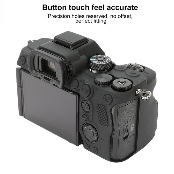 For Sony ILCE-7RM5 / Alpha 7R V Soft Silicone Protective Case (Black)