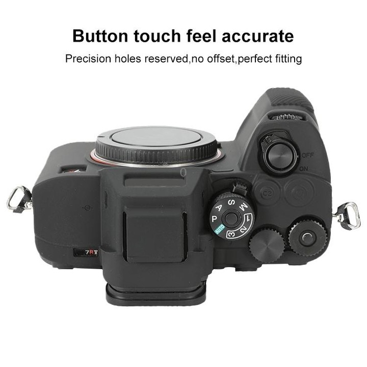 For Sony ILCE-7RM5 / Alpha 7R V Soft Silicone Protective Case (Black)