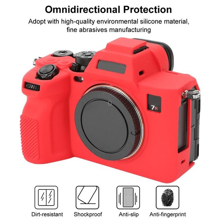 For Sony ILCE-7RM5 / Alpha 7R V Soft Silicone Protective Case (Red)