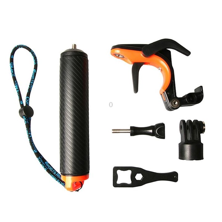 Shutter Trigger + Floating Hand Grip Diving Buoyancy Stick with Adjustable Anti-lost Strap & Screw & Wrench for GoPro HERO7 /6 B