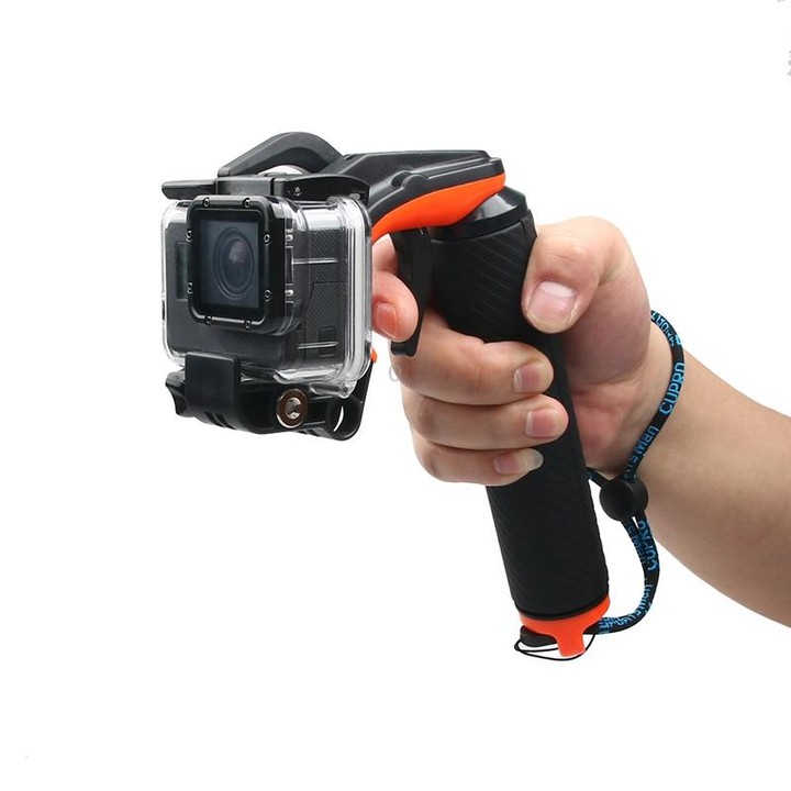 Shutter Trigger + Floating Hand Grip Diving Buoyancy Stick with Adjustable Anti-lost Strap & Screw & Wrench for GoPro HERO7 /6 B