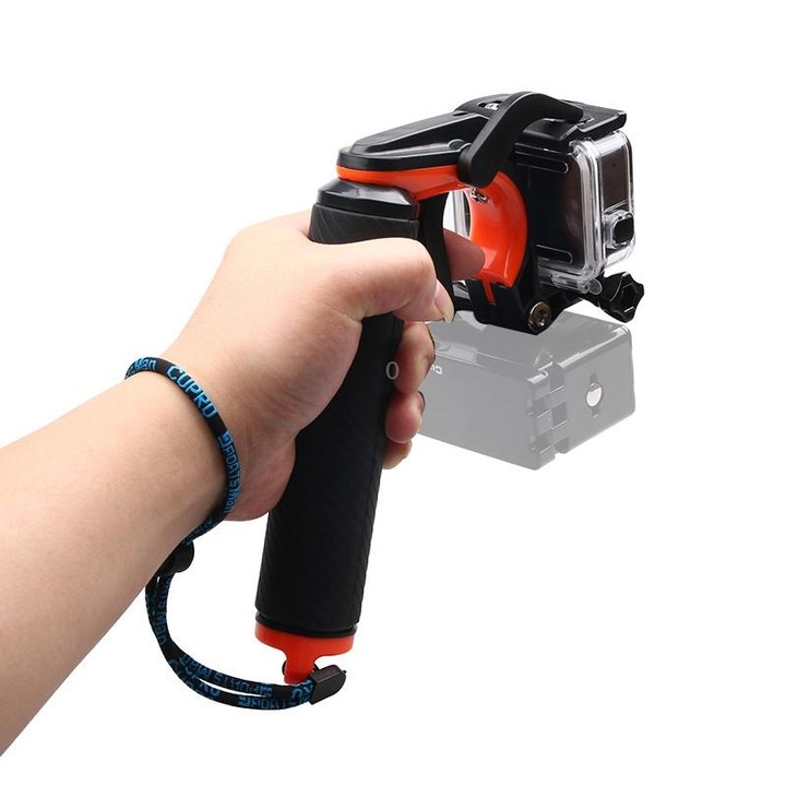 Shutter Trigger + Floating Hand Grip Diving Buoyancy Stick with Adjustable Anti-lost Strap & Screw & Wrench for GoPro HERO7 /6 B