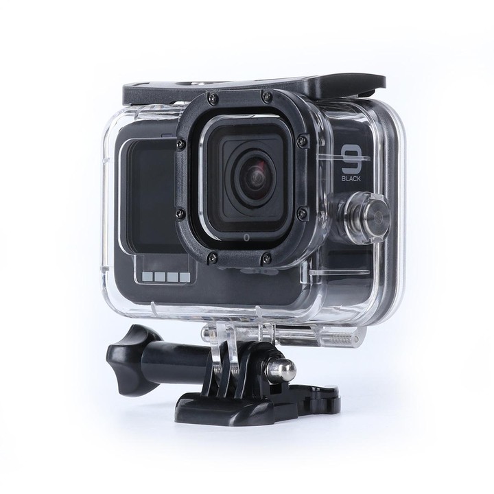 Shockproof Dustproof Housing Protective Case with Charging Hole & Buckle Basic Mount & Screw For GoPro HERO10 Black / HERO9 Blac
