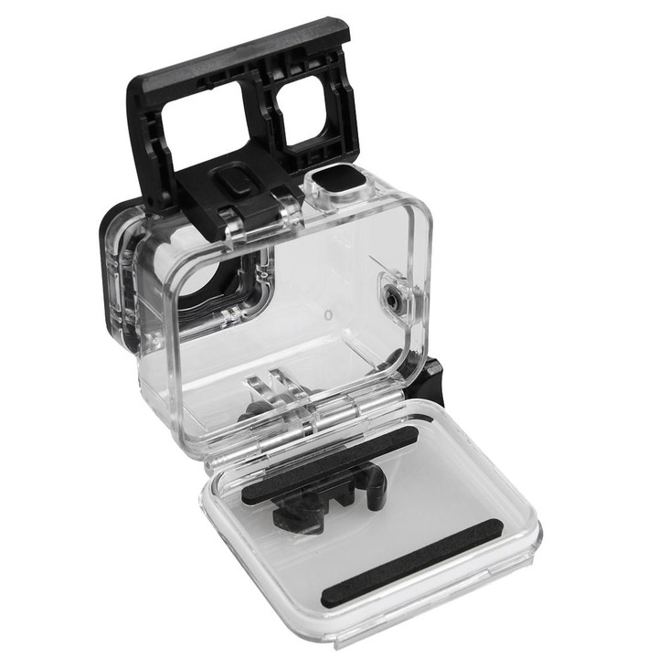 For GoPro HERO5 30m Waterproof PC & ABS Housing Protective Case + Touch Back Cover with Buckle Basic Mount & Long Screw, Backcov