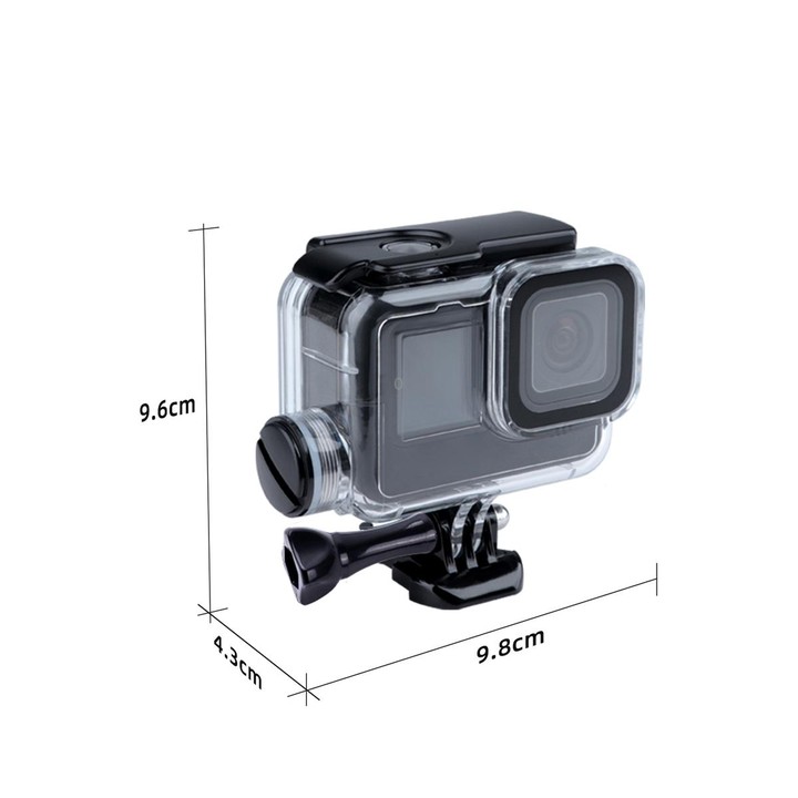 For GoPro HERO10 Black / HERO9 Black 30m Charging Waterproof Housing Case with Buckle Basic Mount & Screw