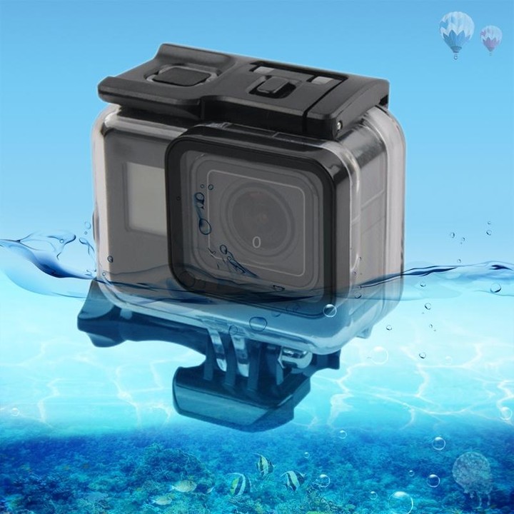 45m Waterproof Housing Protective Case + Touch Screen Back Cover for GoPro NEW HERO /HERO6 /5, with Buckle Basic Mount & Screw,