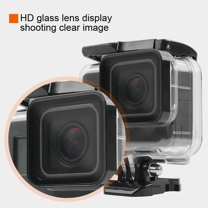 45m Waterproof Housing Protective Case + Touch Screen Back Cover for GoPro NEW HERO /HERO6 /5, with Buckle Basic Mount & Screw,
