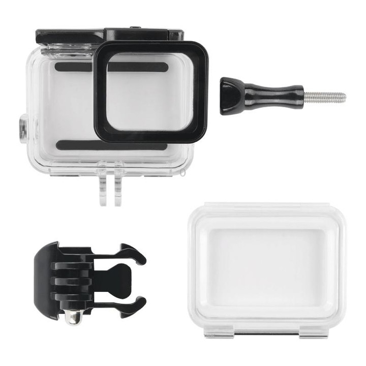 45m Waterproof Housing Protective Case + Touch Screen Back Cover for GoPro NEW HERO /HERO6 /5, with Buckle Basic Mount & Screw,