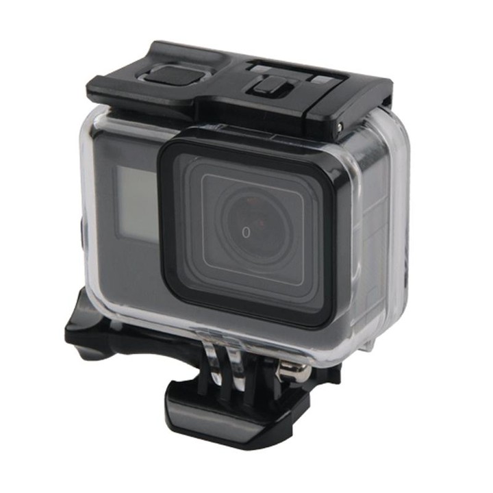 45m Waterproof Housing Protective Case + Touch Screen Back Cover for GoPro NEW HERO /HERO6 /5, with Buckle Basic Mount & Screw,