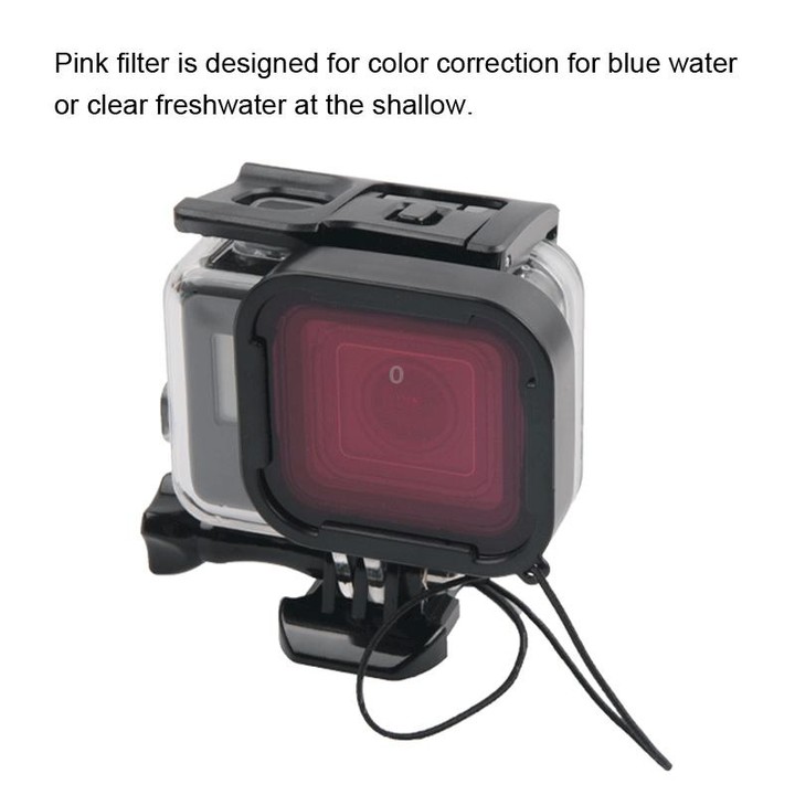 45m Waterproof Housing Protective Case + Touch Screen Back Cover for GoPro NEW HERO /HERO6 /5, with Buckle Basic Mount & Screw &