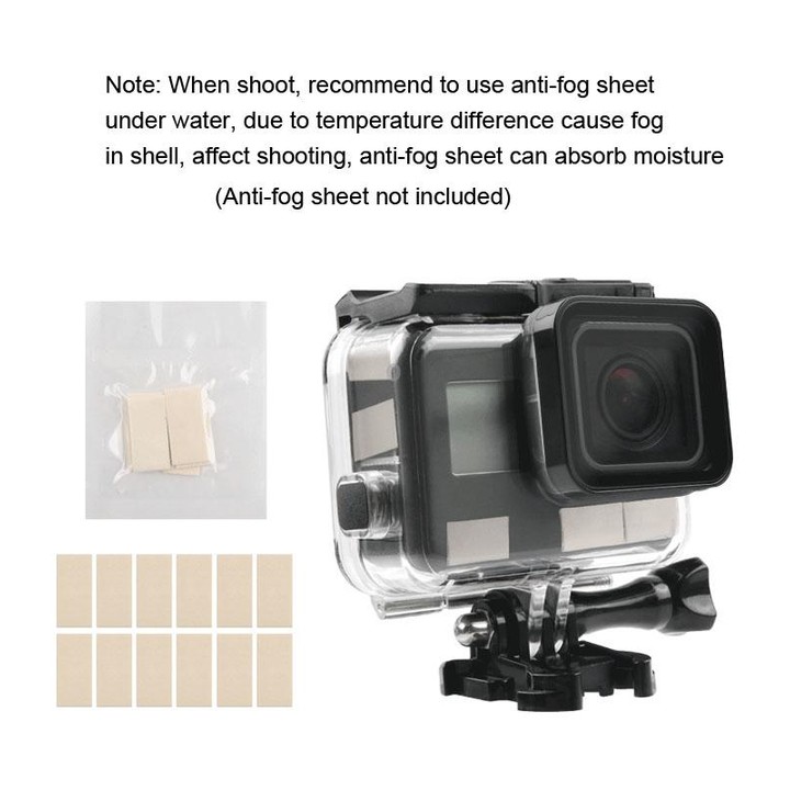 45m Waterproof Housing Protective Case + Touch Screen Back Cover for GoPro NEW HERO /HERO6 /5, with Buckle Basic Mount & Screw &