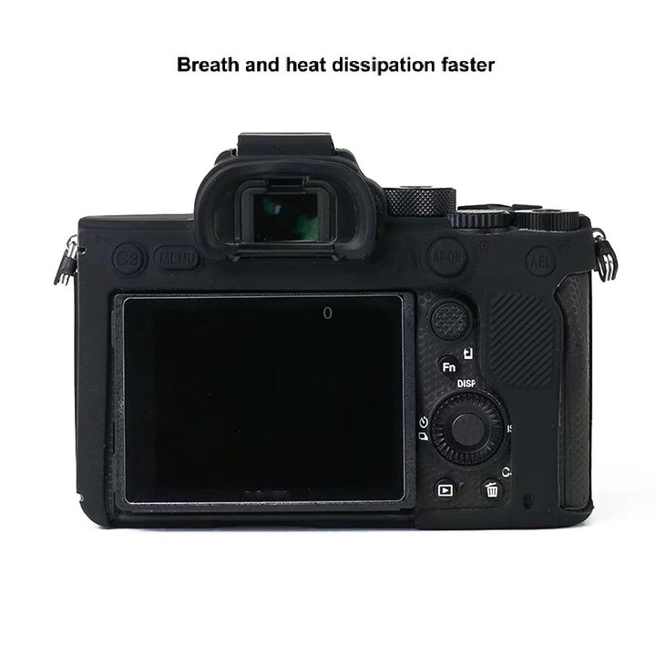 For Sony A7R4 Soft Silicone Protective Case(Orange)