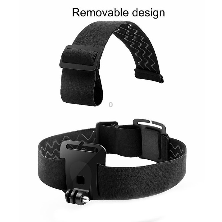 Elastic Mount Belt Adjustable Head Strap with Phone Clamp & Screw & S-type Adapter for GoPro HERO10 Black / HERO9 Black /8 /7 /6