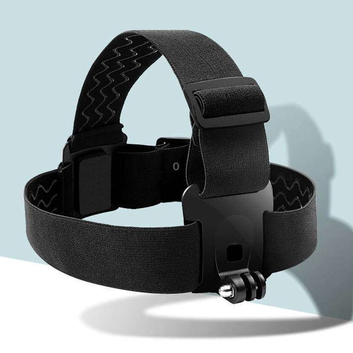 Elastic Mount Belt Adjustable Head Strap with Phone Clamp & Screw & S-type Adapter for GoPro HERO10 Black / HERO9 Black /8 /7 /6