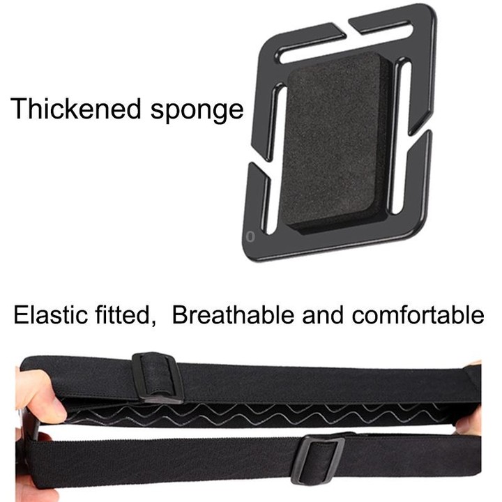 Elastic Mount Belt Adjustable Head Strap with Phone Clamp & Screw & S-type Adapter for GoPro HERO10 Black / HERO9 Black /8 /7 /6