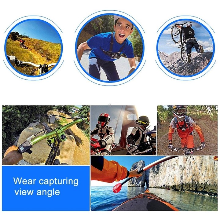 Adjustable Body Mount Belt Chest Strap with Phone Clamp & S-type Adapter & J Hook Mount & Long Screw for GoPro, Insta360, DJI an