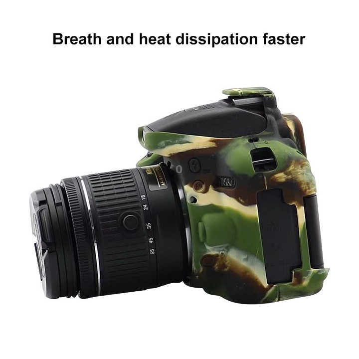 Soft Silicone Protective Case for Nikon D5300 (Camouflage)