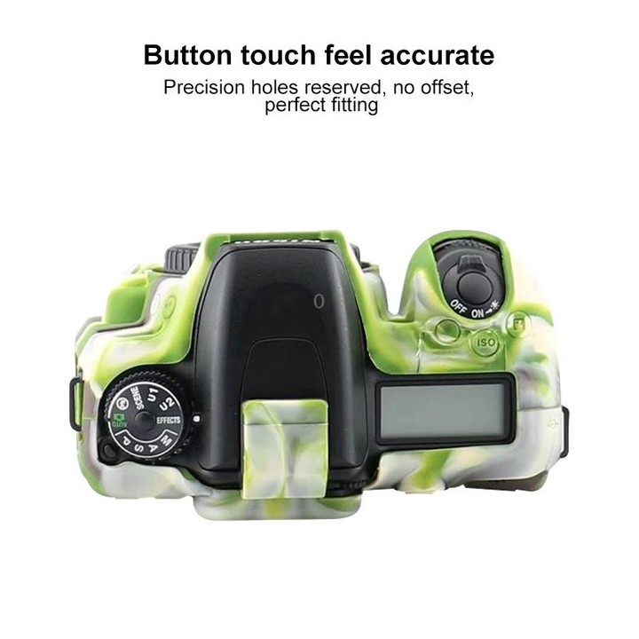 Soft Silicone Protective Case for Nikon D7500 (Camouflage)