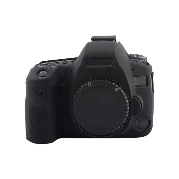 For Canon EOS 6D Mark II Soft Silicone Protective Case (Black)