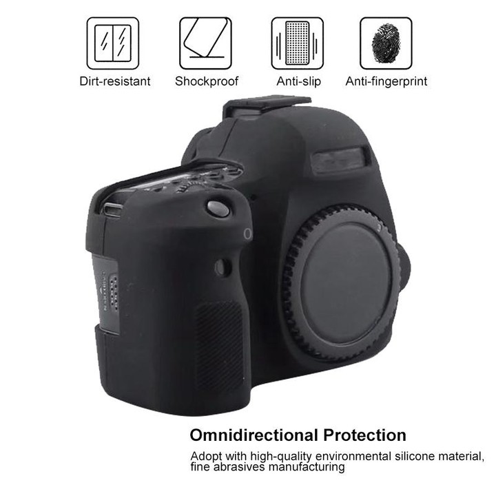 For Canon EOS 6D Mark II Soft Silicone Protective Case (Yellow)