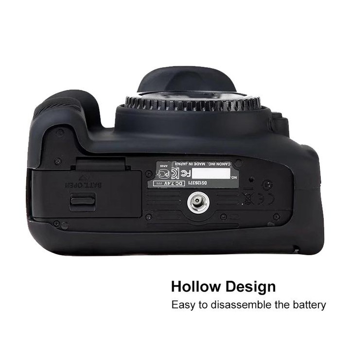 For Canon EOS 600D Soft Silicone Protective Case(Black)