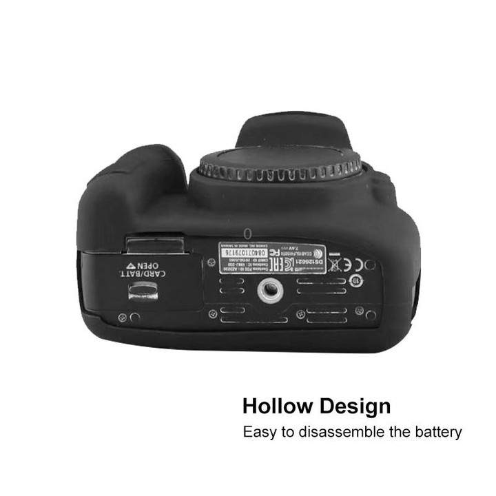 Soft Silicone Protective Case for Canon EOS 2000D (Red)