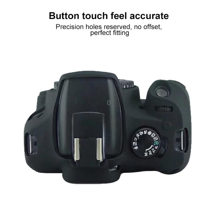 Soft Silicone Protective Case for Canon EOS 2000D (Red)