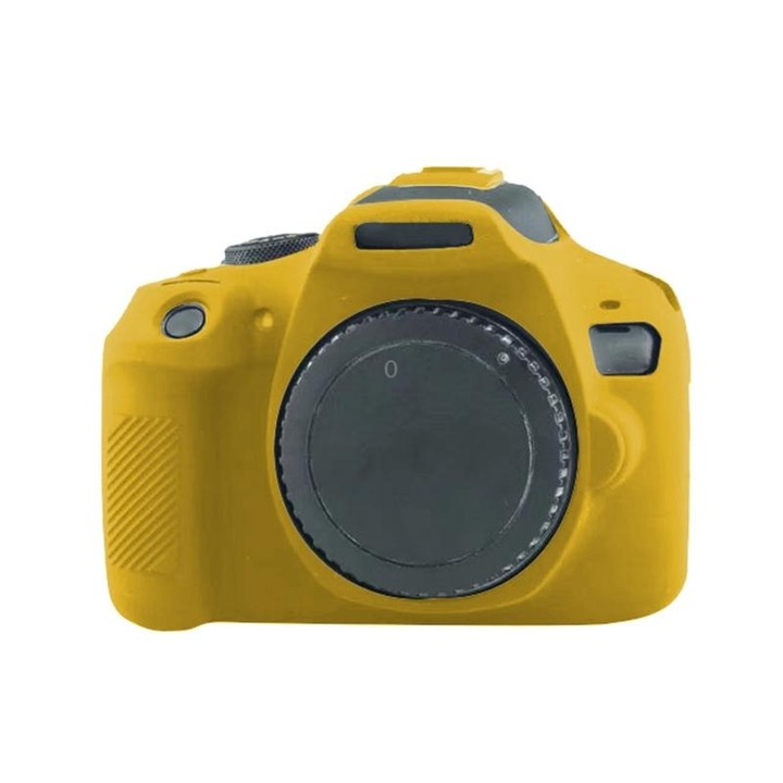 Soft Silicone Protective Case for Canon EOS 2000D (Yellow)