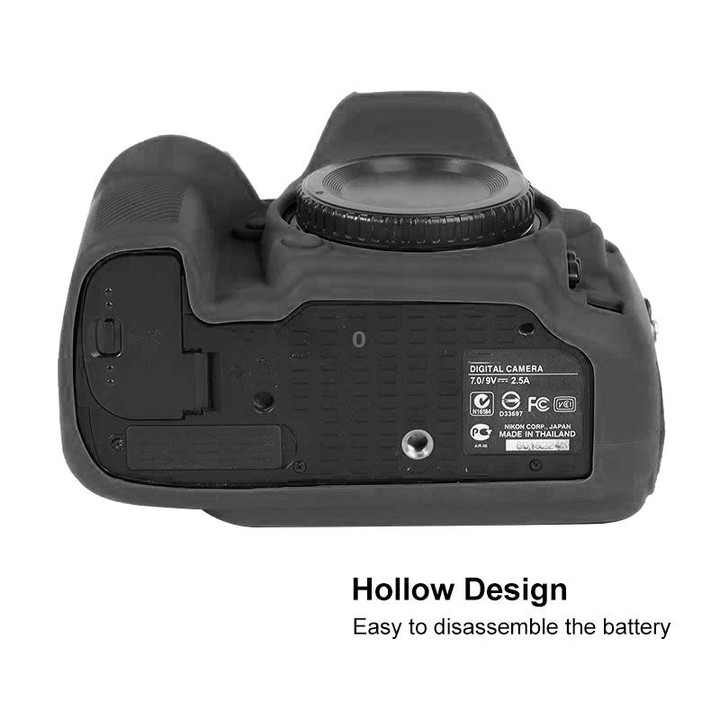 For Nikon D600 / D610 Soft Silicone Protective Case(Black)
