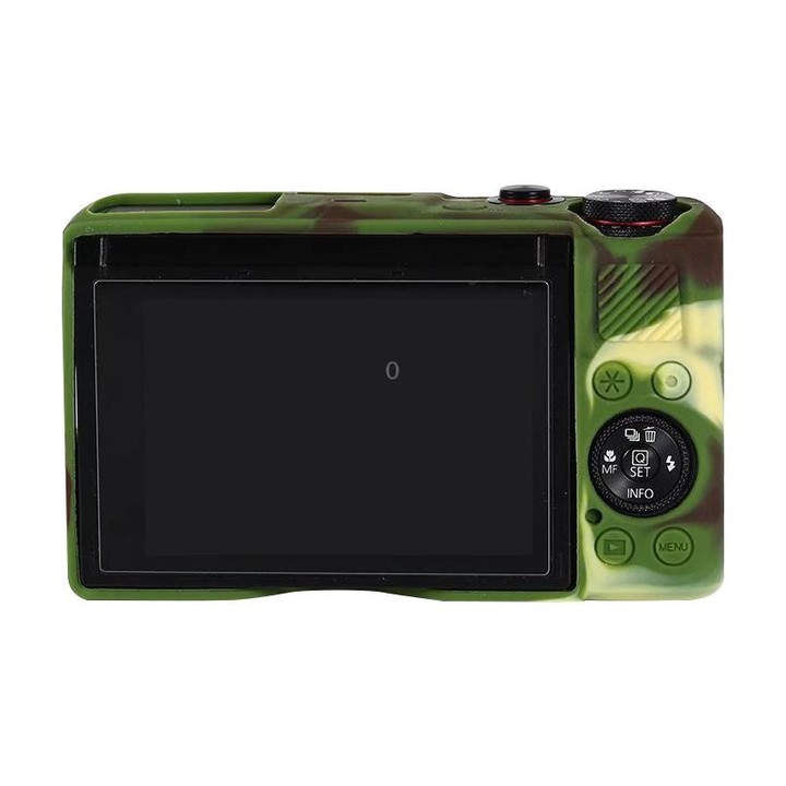 For Canon PowerShot G7 X Mark III / G7X III / G7X3 Soft Silicone Protective Case(Camouflage)
