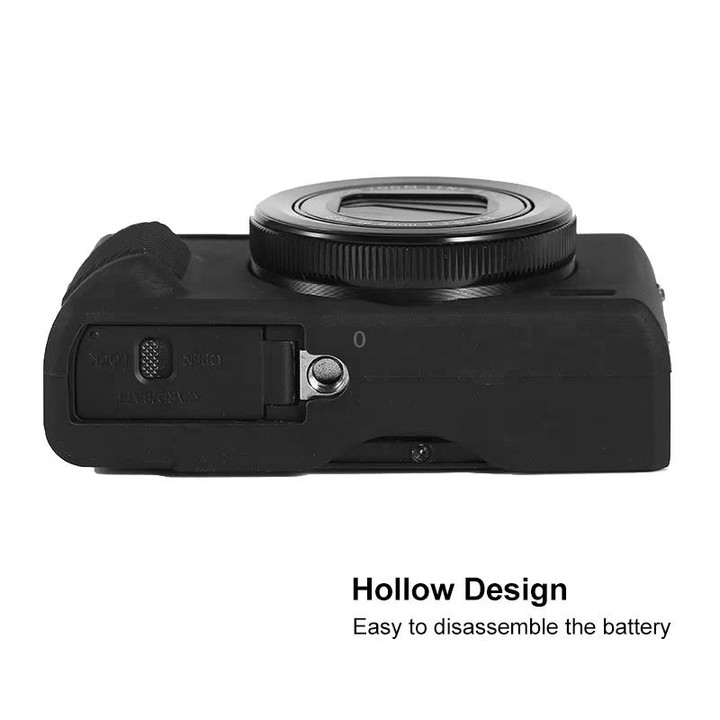 For Canon PowerShot G7 X Mark III / G7X III / G7X3 Soft Silicone Protective Case(Black)