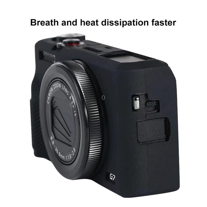 For Canon PowerShot G7 X Mark III / G7X III / G7X3 Soft Silicone Protective Case(Black)