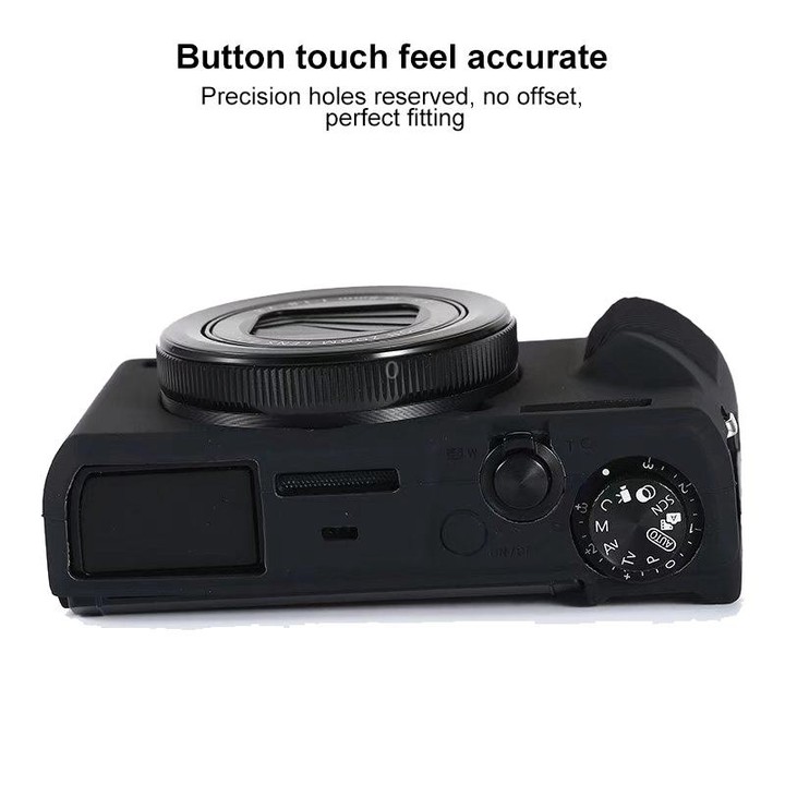 For Canon PowerShot G7 X Mark III / G7X III / G7X3 Soft Silicone Protective Case(Black)