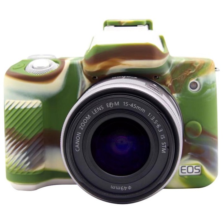 For Canon EOS M50 Mark II / M50 II Soft Silicone Protective Case(Camouflage)
