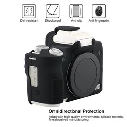 For Canon EOS M50 Mark II / M50 II Soft Silicone Protective Case(Black)