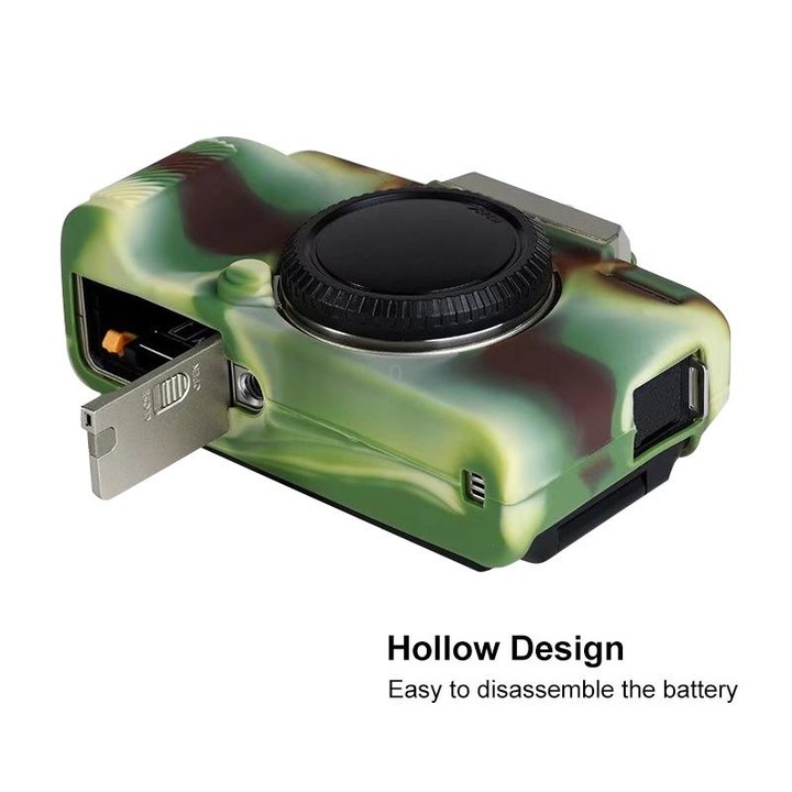 Soft Silicone Protective Case for FUJIFILM X-T200 (Camouflage)