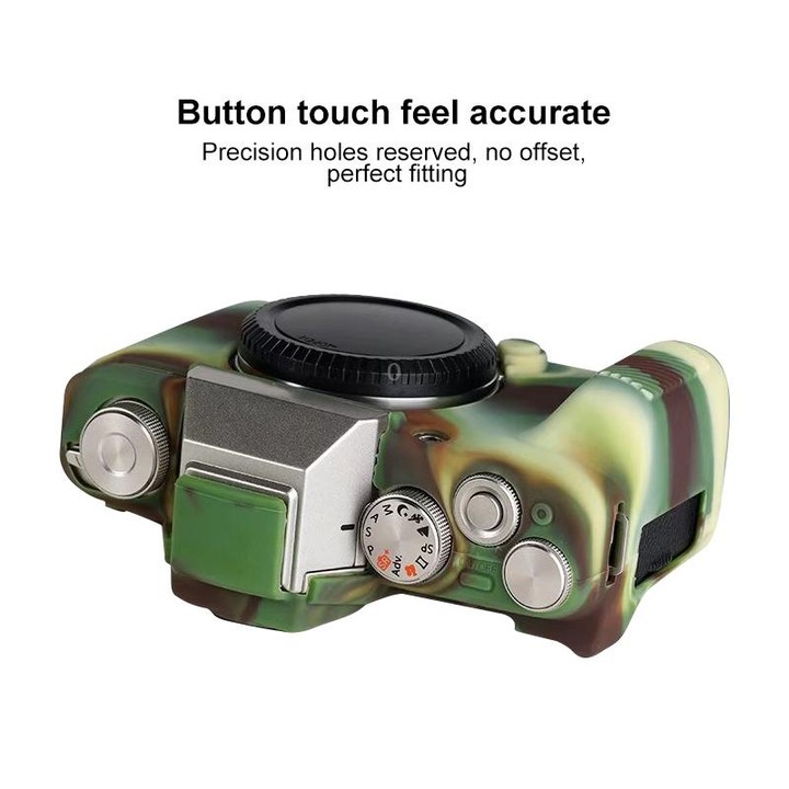Soft Silicone Protective Case for FUJIFILM X-T200 (Camouflage)