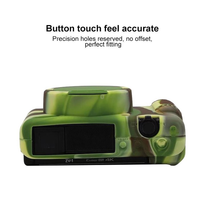 Soft Silicone Protective Case for Sony ZV-1 (Camouflage)