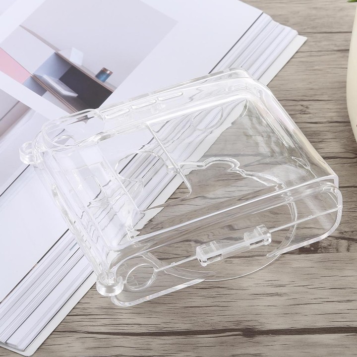 Protective Crystal Shell Case with Strap for FUJIFILM instax mini 90 (Transparent)