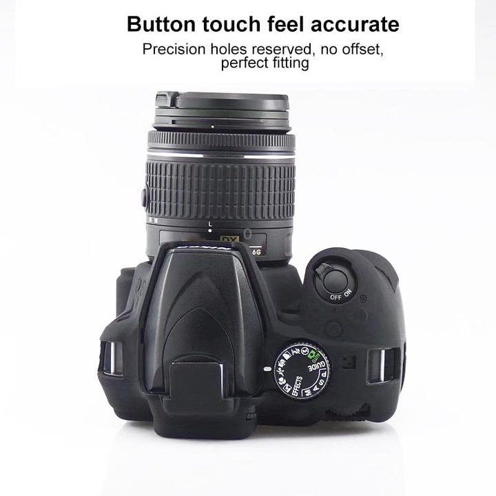 Soft Silicone Protective Case for Nikon D3400 / D3300 (Yellow)